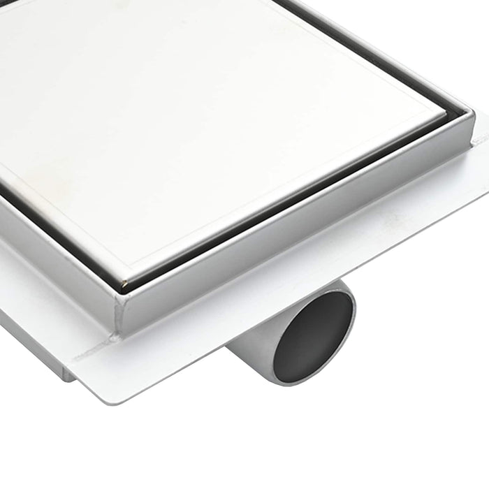 2 în 1 Drenaj pentru duș Argintiu 15 x 15 cm - WALTI WALTI