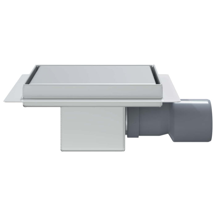 2 în 1 Drenaj pentru duș Argintiu 15 x 15 cm - WALTI WALTI