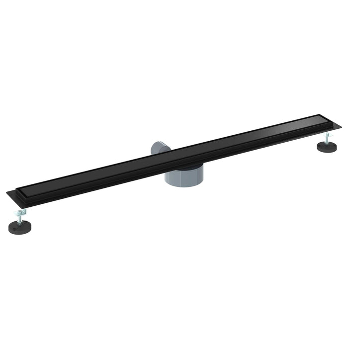 Scurgere de duș 2 în 1 cu sifon 360° Negru 100 cm - WALTI WALTI