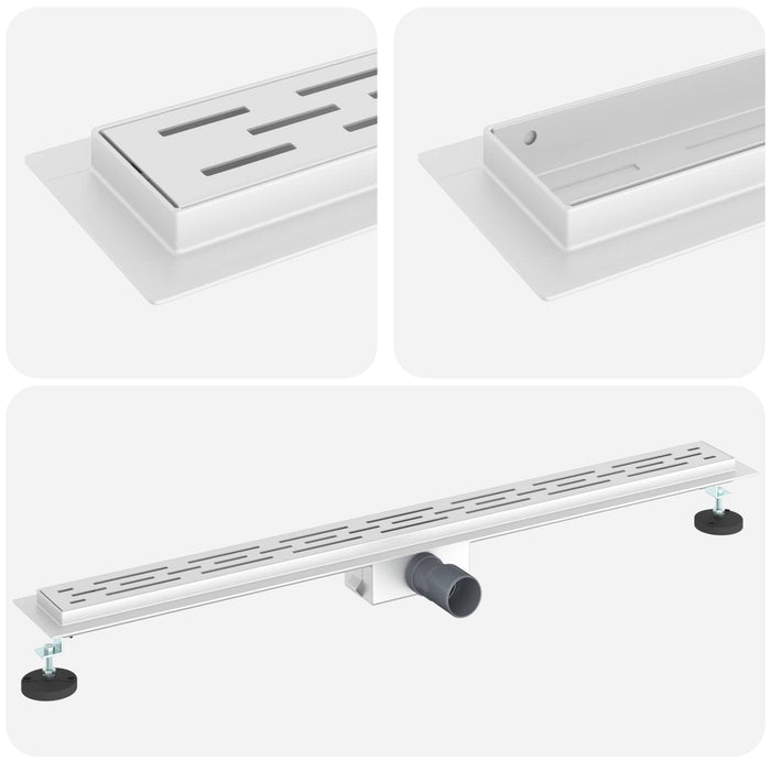 Drenaj pentru duș cu design pe linie Argintiu 100 cm - WALTI WALTI