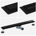 Scurgere de duș 2 în 1 cu sifon 360° Negru 70 cm - WALTI WALTI
