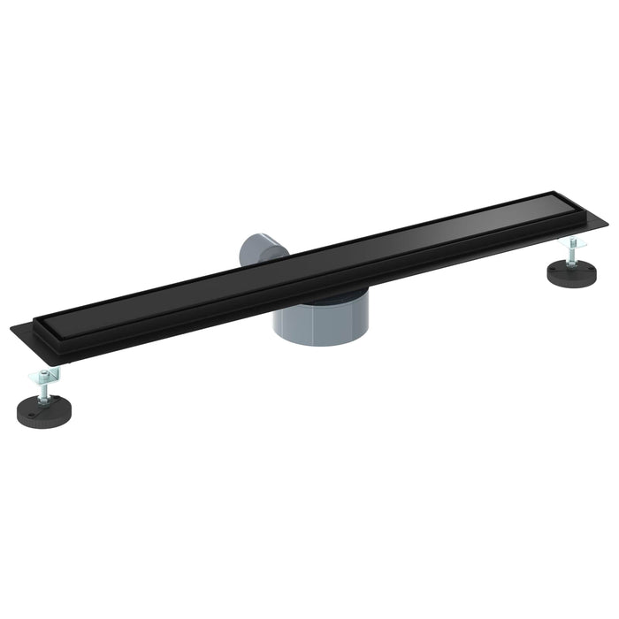 Scurgere de duș 2 în 1 cu sifon 360° Negru 70 cm - WALTI WALTI