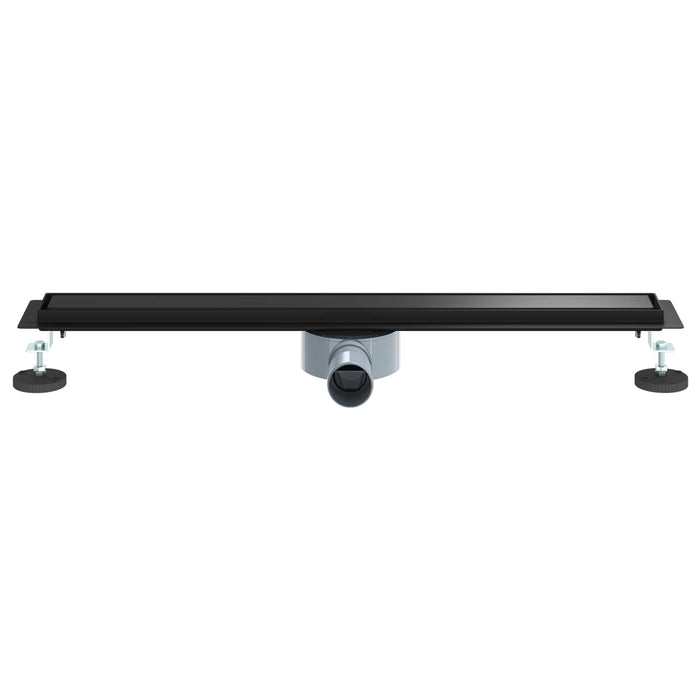Scurgere de duș 2 în 1 cu sifon 360° Negru 70 cm - WALTI WALTI