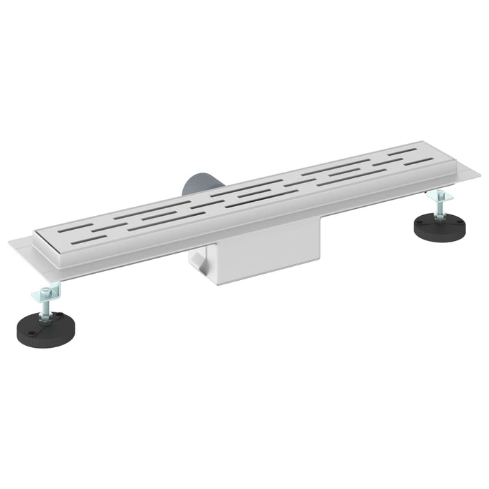 Drenaj pentru duș cu design pe linie Argintiu 50 cm - WALTI WALTI