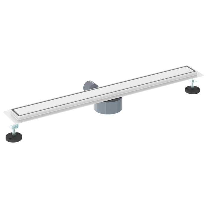 Scurgere de duș 2 în 1 cu sifon 360° Argintiu 80 cm - WALTI WALTI