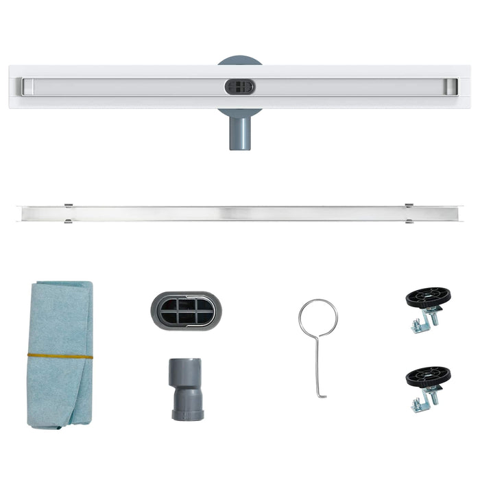 Scurgere de duș la 360° cu model subțire Argintiu 70 cm - WALTI WALTI