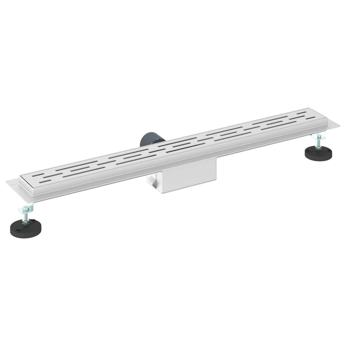 Drenaj pentru duș cu design pe linie Argintiu 80 cm - WALTI WALTI