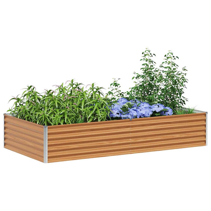 Strat înălțat de grădină 195 x 100 x 36 cm Oțel Galvanizat WALTI