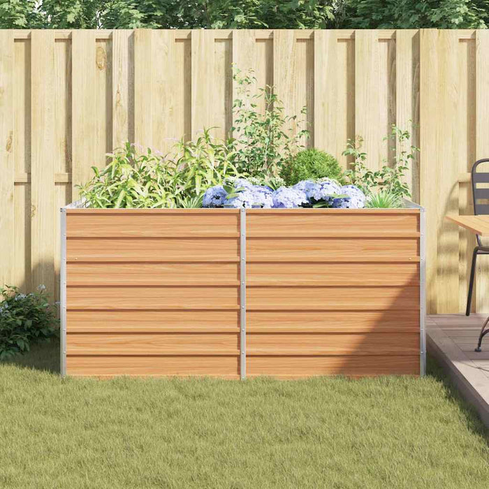Strat înălțat de grădină Maro deschis 160 x 80 x 77 cm - WALTI WALTI