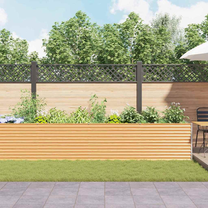 Strat înălțat de grădină 485 x 100 x 68 cm Oțel Galvanizat WALTI