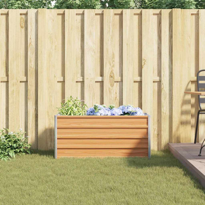 Strat înălțat de grădină Maro deschis 100 x 40 x 45 cm - WALTI WALTI