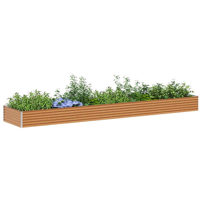 Strat înălțat de grădină 485 x 100 x 36 cm Oțel Galvanizat - WALTI WALTI