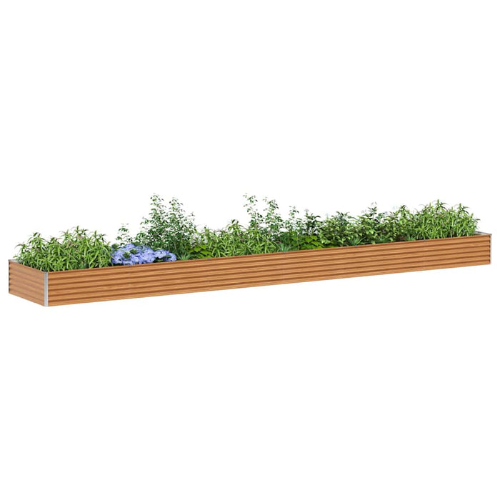 Strat înălțat de grădină 582 x 100 x 36 cm Oțel Galvanizat - WALTI WALTI