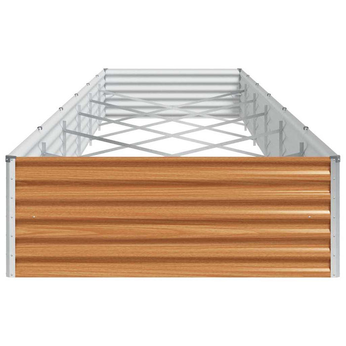 Strat înălțat de grădină 582 x 100 x 36 cm Oțel Galvanizat - WALTI WALTI