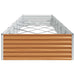 Strat înălțat de grădină 582 x 100 x 36 cm Oțel Galvanizat - WALTI WALTI