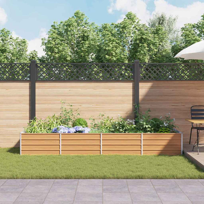 Strat înălțat de grădină Maro deschis 320 x 80 x 45 cm - WALTI WALTI