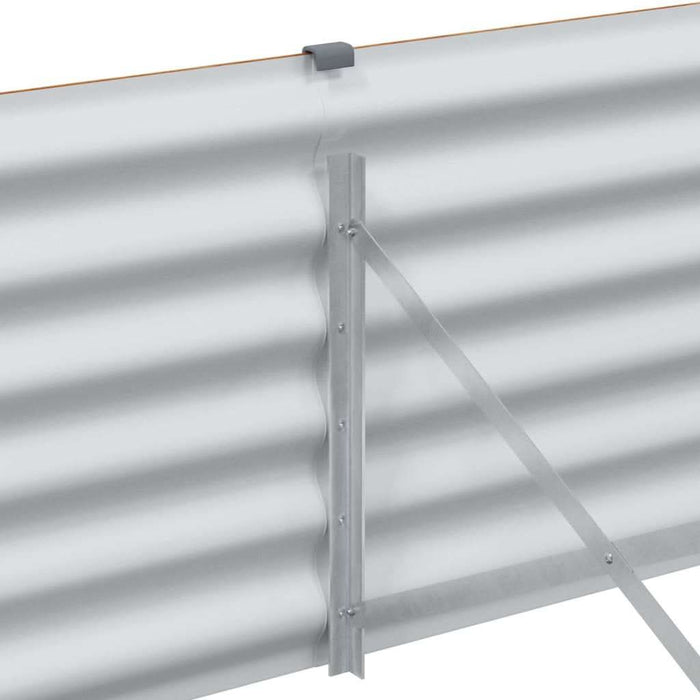Strat înălțat de grădină 1164 x 50 x 36 cm Oțel Galvanizat - WALTI WALTI