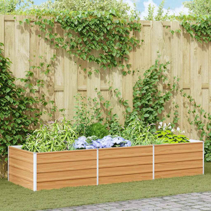 Strat înălțat de grădină Maro deschis 240 x 80 x 45 cm - WALTI WALTI