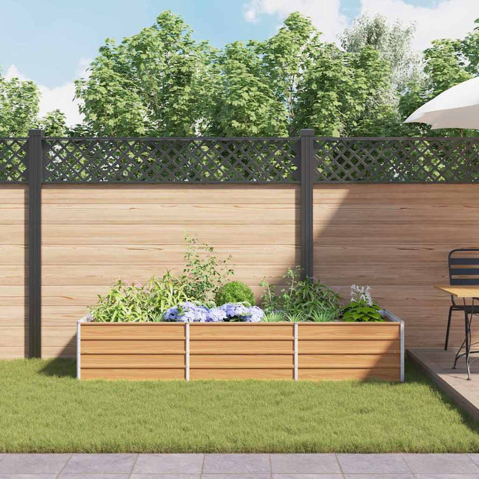Strat înălțat de grădină Maro deschis 240 x 80 x 45 cm - WALTI WALTI