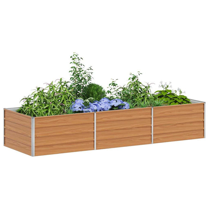 Strat înălțat de grădină Maro deschis 240 x 80 x 45 cm - WALTI WALTI