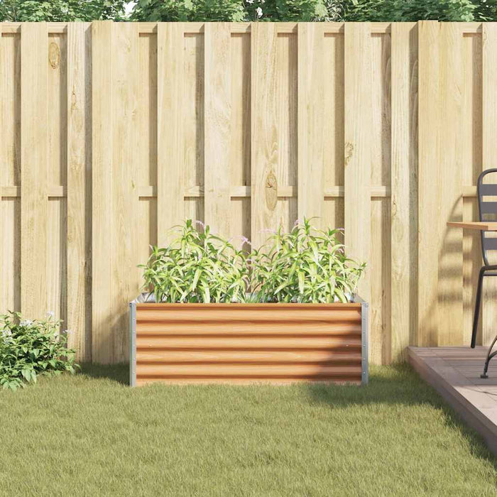 Strat înălțat de grădină 98 x 50 x 36 cm Oțel Galvanizat WALTI