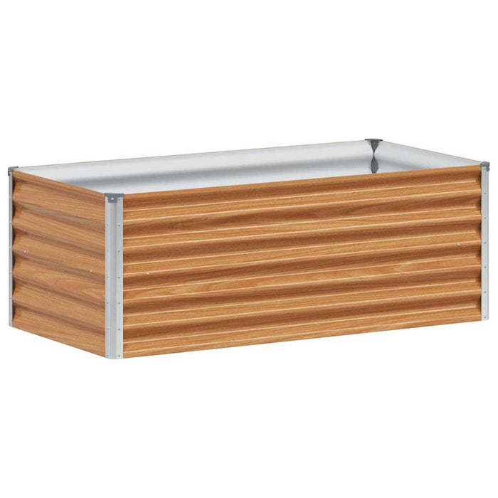 Strat înălțat de grădină 98 x 50 x 36 cm Oțel Galvanizat WALTI