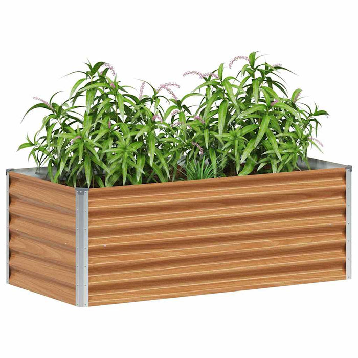 Strat înălțat de grădină 98 x 50 x 36 cm Oțel Galvanizat WALTI