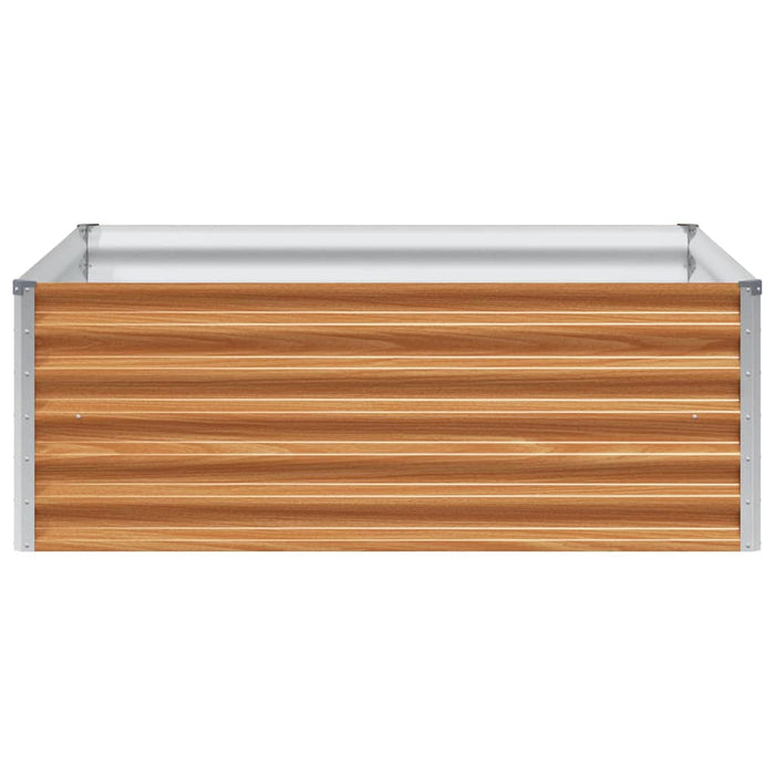 Strat înălțat de grădină 98 x 100 x 36 cm Oțel Galvanizat - WALTI WALTI