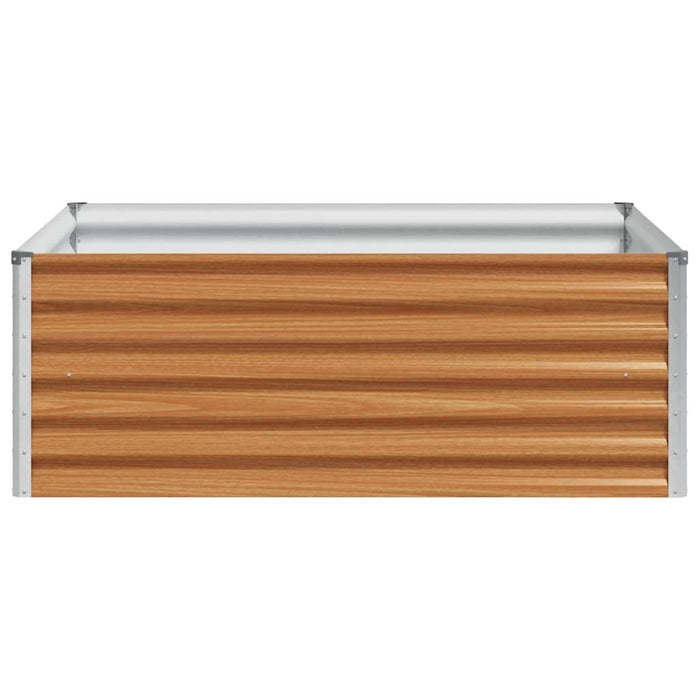 Strat înălțat de grădină 98 x 100 x 36 cm Oțel Galvanizat - WALTI WALTI