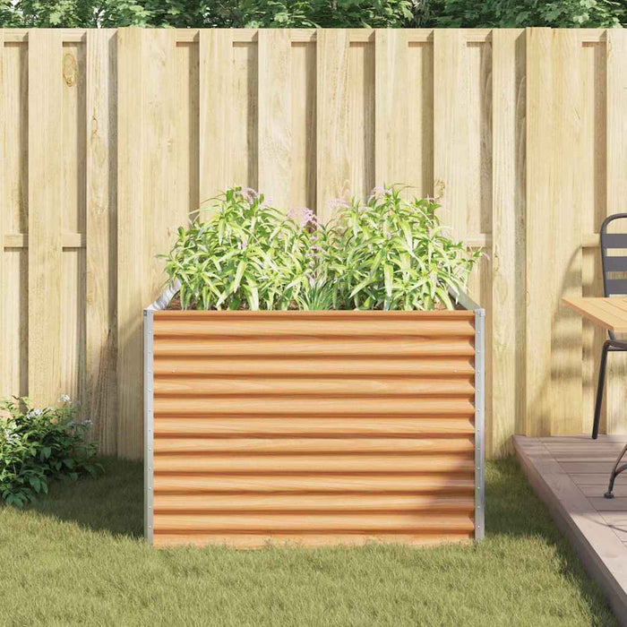 Strat înălțat de grădină 98 x 100 x 68 cm Oțel Galvanizat - WALTI WALTI