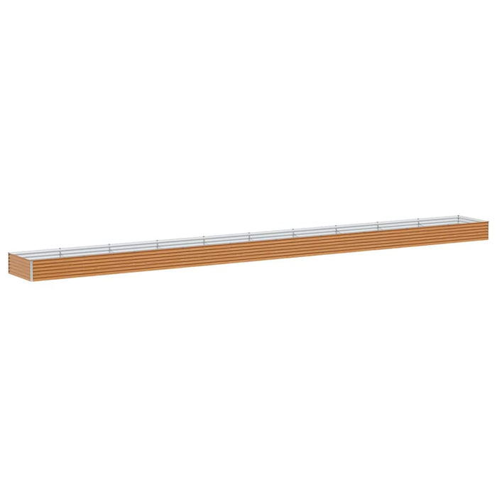 Strat înălțat de grădină 970 x 100 x 36 cm Oțel Galvanizat - WALTI WALTI