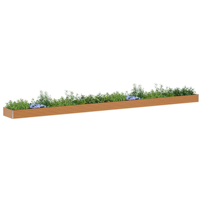 Strat înălțat de grădină 970 x 100 x 36 cm Oțel Galvanizat - WALTI WALTI