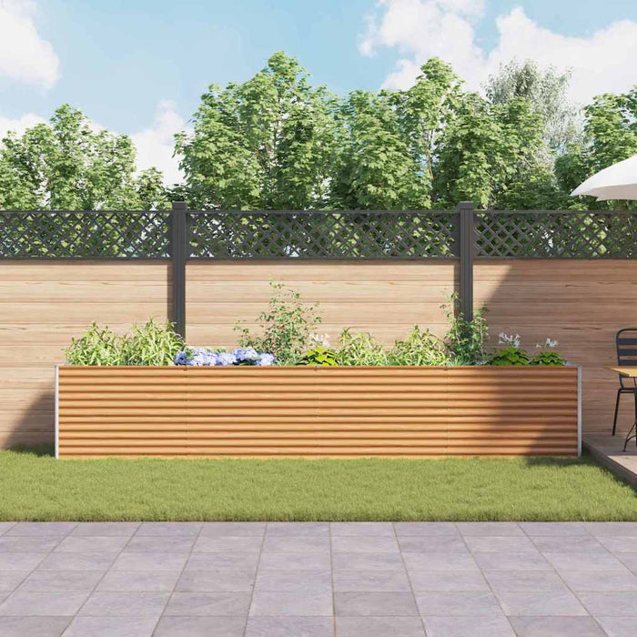 Strat înălțat de grădină 390 x 50 x 68 cm Oțel Galvanizat - WALTI WALTI