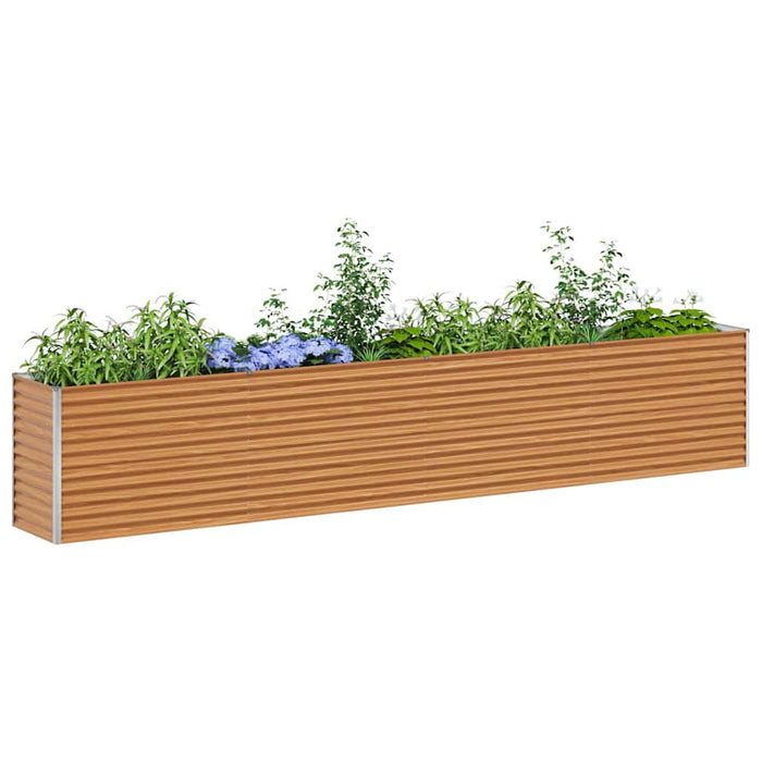 Strat înălțat de grădină 390 x 50 x 68 cm Oțel Galvanizat - WALTI WALTI