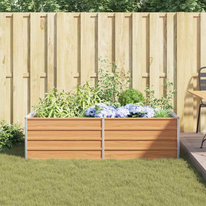 Strat înălțat de grădină Maro deschis 160 x 80 x 45 cm - WALTI WALTI