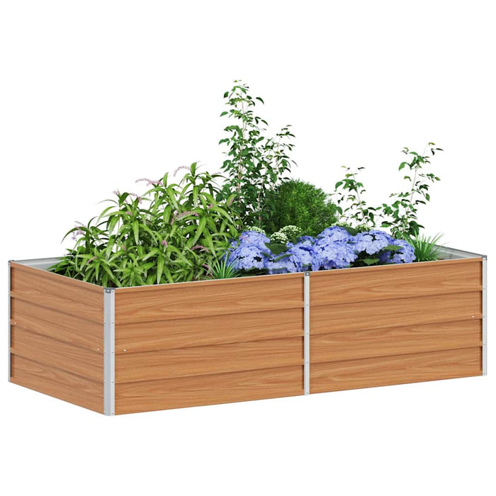 Strat înălțat de grădină Maro deschis 160 x 80 x 45 cm - WALTI WALTI