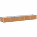 Strat înălțat de grădină Maro deschis 400 x 80 x 45 cm - WALTI WALTI
