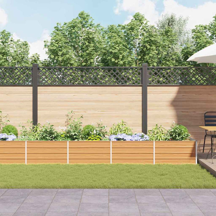 Strat înălțat de grădină Maro deschis 480 x 80 x 45 cm - WALTI WALTI
