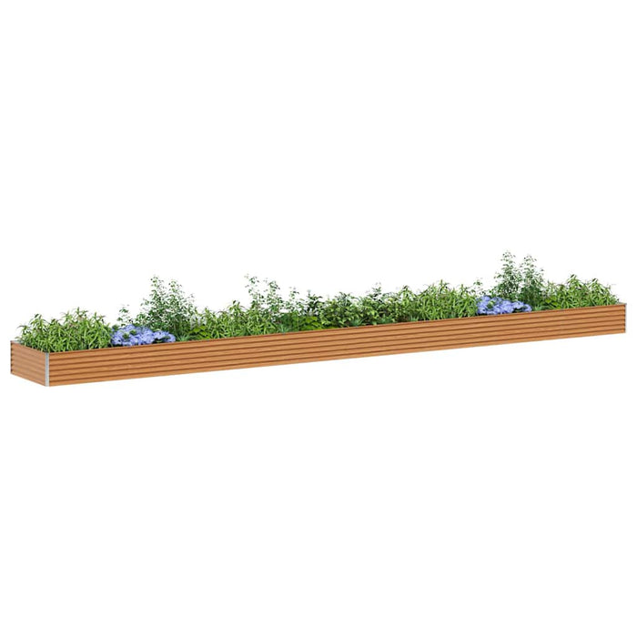 Strat înălțat de grădină 775 x 100 x 36 cm Oțel Galvanizat - WALTI WALTI