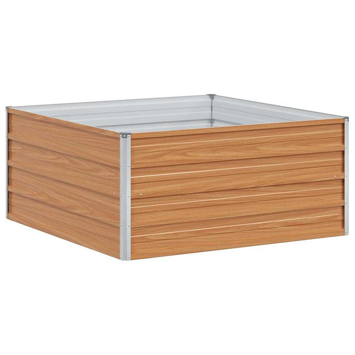 Strat înălțat de grădină Maro deschis 100 x 100 x 45 cm - WALTI WALTI