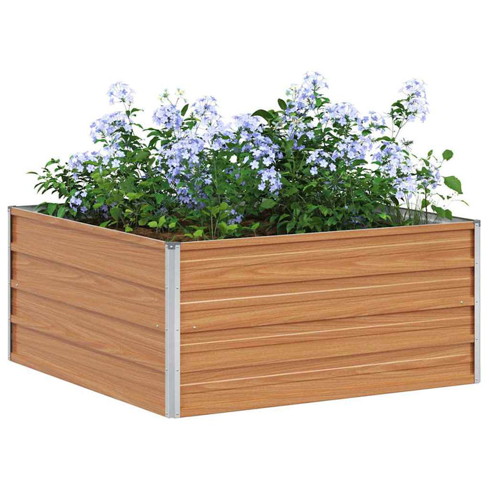 Strat înălțat de grădină Maro deschis 100 x 100 x 45 cm - WALTI WALTI
