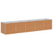 Strat înălțat de grădină Maro deschis 400 x 80 x 77 cm - WALTI WALTI