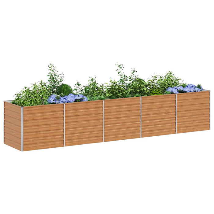 Strat înălțat de grădină Maro deschis 400 x 80 x 77 cm - WALTI WALTI