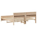 Cadru de pat cu headboard Maro 200 x 200 cm Lemn compozit - WALTI WALTI