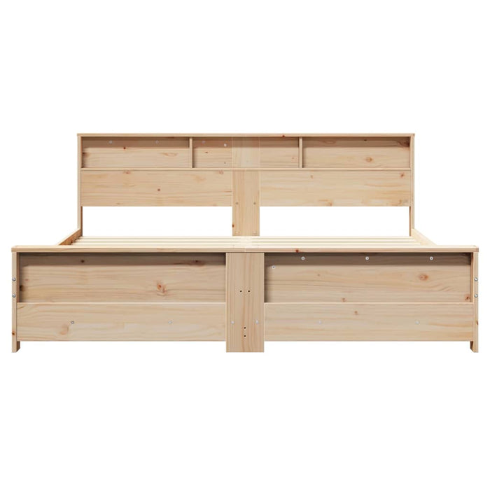 Cadru de pat cu headboard Maro 200 x 200 cm Lemn compozit - WALTI WALTI