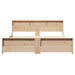 Cadru de pat cu headboard Maro 200 x 200 cm Lemn compozit - WALTI WALTI