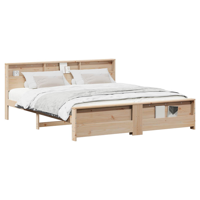 Cadru de pat cu headboard Maro 180 x 200 cm Lemn compozit - WALTI WALTI
