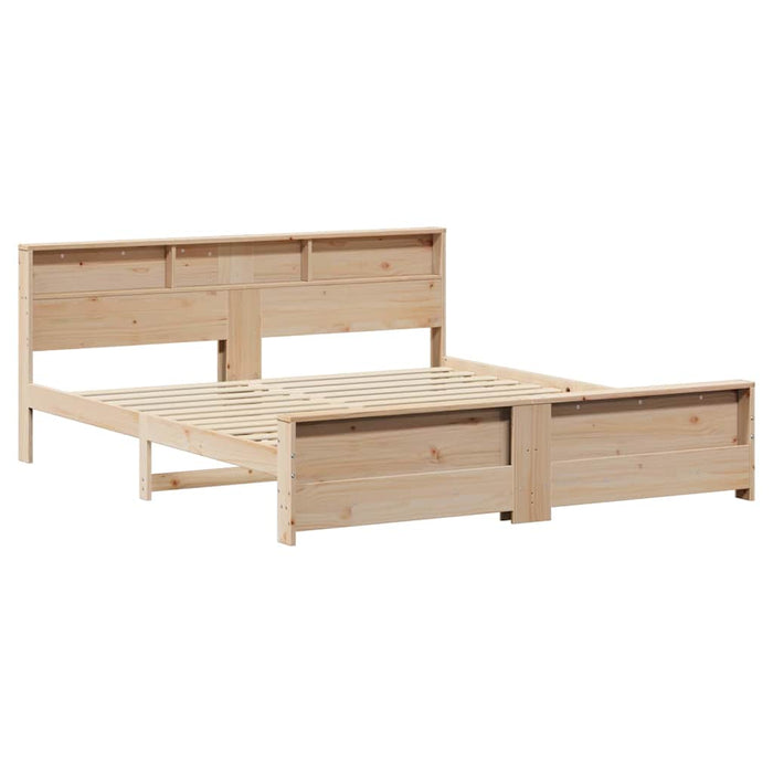 Cadru de pat cu headboard Maro 180 x 200 cm Lemn compozit - WALTI WALTI