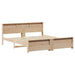 Cadru de pat cu headboard Maro 180 x 200 cm Lemn compozit - WALTI WALTI
