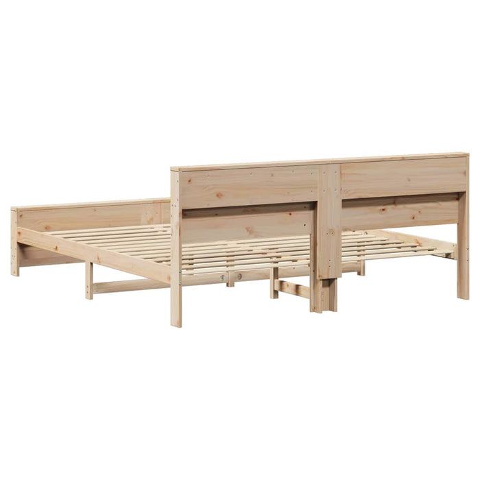 Cadru de pat cu headboard Maro 180 x 200 cm Lemn compozit - WALTI WALTI